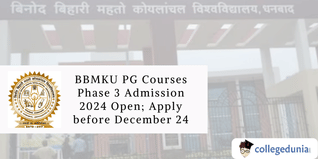 BBMKU PG Courses Phase 3 Admission 2024 Open; Apply before December 24